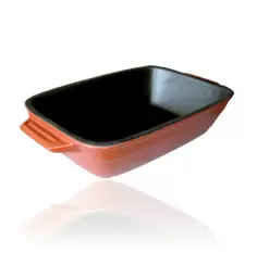 Teflon činija četvrtasta sa ručkama, srednja LTCS-1058R LINEA