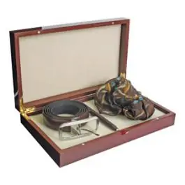 Set kožni ženski (kaiš,olovka i marama) 207-2 Fornax braon