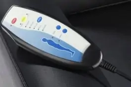 Masažna fotelja+tabure LYSTRUP crna