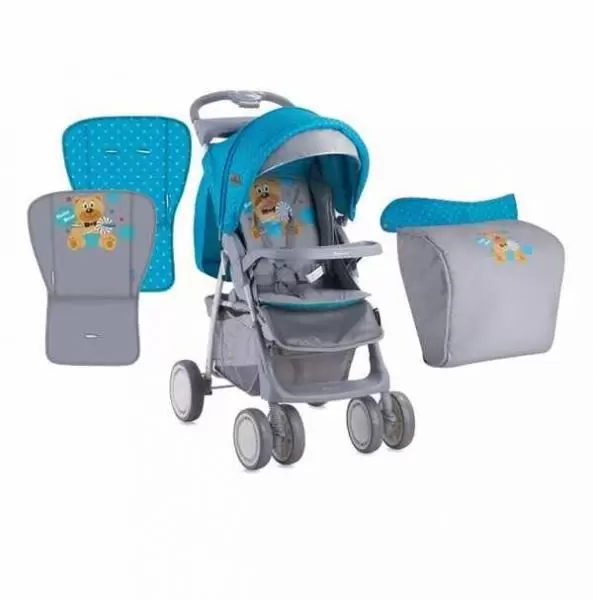 Kolica Foxy Blue & Grey Hello Bear BERTONI