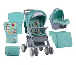 Kolica Foxy Set Green Happy Animals BERTONI