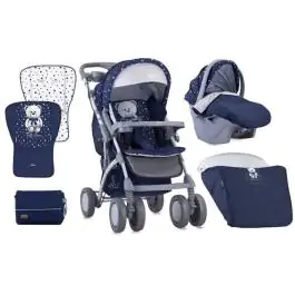 Kolica za bebe Toledo Set Dark Blue Teddy Bear Bertoni