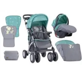 Kolica za bebe Toledo Set Grey&Green Bunnies Bertoni