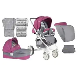 Kolica 2u1 Savana Rose & Grey Cities Bertoni