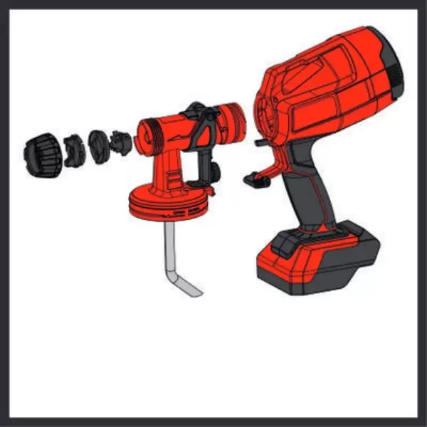 Einhell akumulatorski pištolj za farbu TC-SY 18/60 Li-Solo