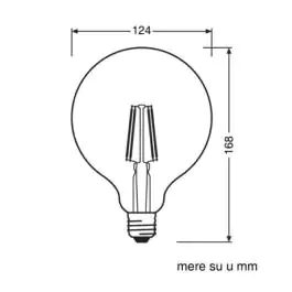 OSRAM LED filament sijalica dim. toplo bela 6.5W