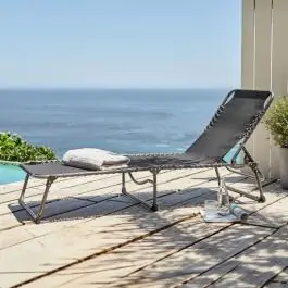 Baštenska sklopiva ležaljka HALDEN Š60xD190 crna