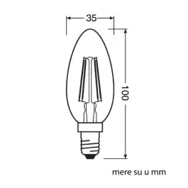 LED filament sijalica toplo bela 4W 4099854091476 OSRAM