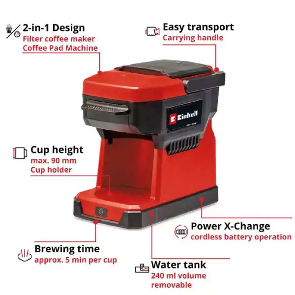 Einhell Akumulatorski Aparat za Kafu TE-CF 18 Li-Solo