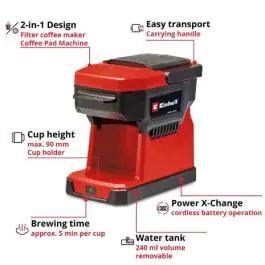 Einhell Akumulatorski Aparat za Kafu TE-CF 18 Li-Solo