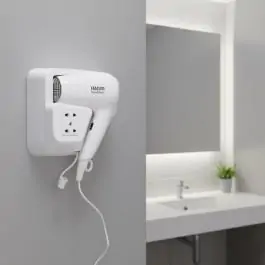 Haeger HD-120.006A fen sa držačem za zid i strujnom utičnicom 1200w