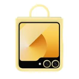 Samsung silikonska maska za Flip6 + prsten, žuta