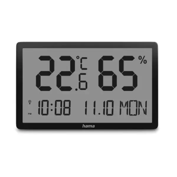Hama "Lombok" termo/higrometar, crni