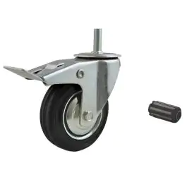 Rezervni Točak okretni sa kočnicom na šrafu (industrijski) 160mm