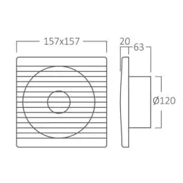Kupatilski ventilator izduvni 120mm BRAYTRON