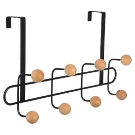 ESTIA ES02-18306 ČIVILUK ZA VRATA SA 8 KUKICA METAL CRNI