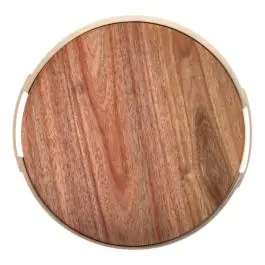 ESTIA ES01-24901 POSLUŽAVNIK BAGREMOVO DRVO METAL 30X4CM