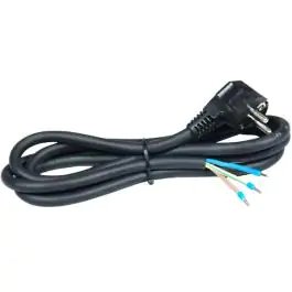 Prikljucni kabl 16A 250V 3500W crni 3m H05RR-F 3G2,5