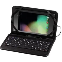 Tastatura za tablet + univerzalna futrola 7", crna