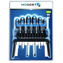 Set 18 odvijača, s2 čelik Hogert HT1S098