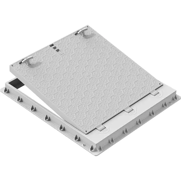 Poklopac za šaht PVC kockasti sivi 90 x 100 cm LuxWares