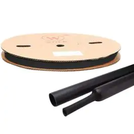 Termoskupljajući bužir 15mm crni 100m DRS15-7,5/BK-100