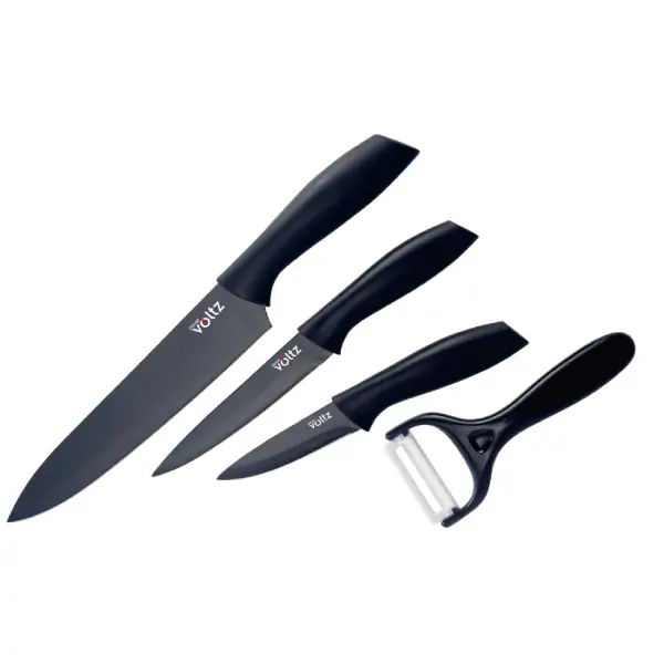 Noževi komplet 3k+ljuštilica OV51633B4G crni 4928OM