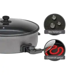 ISKRA električni tiganj 1500W EPP-40-9CR-DH