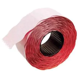 Etikete u rolni 26x16mm oble dvoredne pk36 Printex crvene