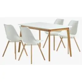 JEGIND D130 sto bela + 4 KASTRUP stolice bela S000978