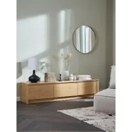 TV-komoda LIMFJORDEN 2 fioke 1 vrata topao hrast boja 3630136