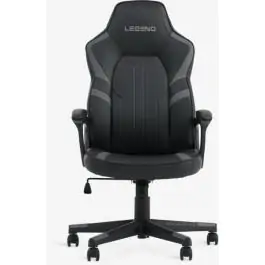 Gejmerska stolica FJELSTED crna veštačka koža/siva 3630092