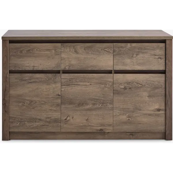 Komoda VEDDE 3 vrata 3 fioke divlji tamni hrast boja 3601082