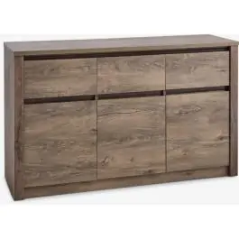 Komoda VEDDE 3 vrata 3 fioke divlji tamni hrast boja 3601082