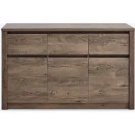 Komoda VEDDE 3 vrata 3 fioke divlji tamni hrast boja 3601082