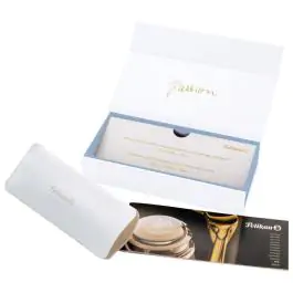 Olovka hemijska Classic K200+kožna bela futrola+poklon kutija G30 bela Pelikan 823036 past-plava 000024809