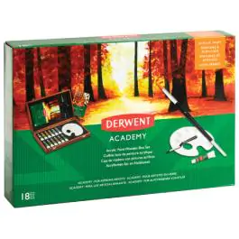 Set u drvenoj kutiji Boje akrilne 12ml 12boja+pribor Academy Derwent 2305674 000017152