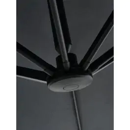 Viseći suncobran TRONDHEIM Ø300 cm – tamno siv