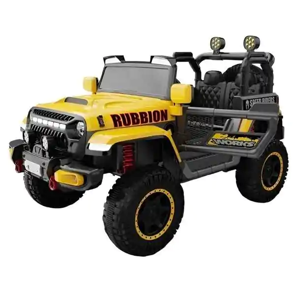 Džip na akumulator za decu Rubbion 12V žuti