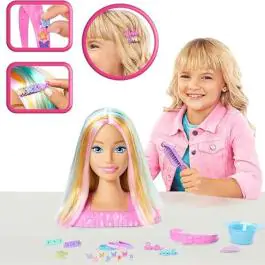 Barbie lutka-glava za friziranje sa dodacima