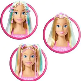 Barbie lutka-glava za friziranje sa dodacima