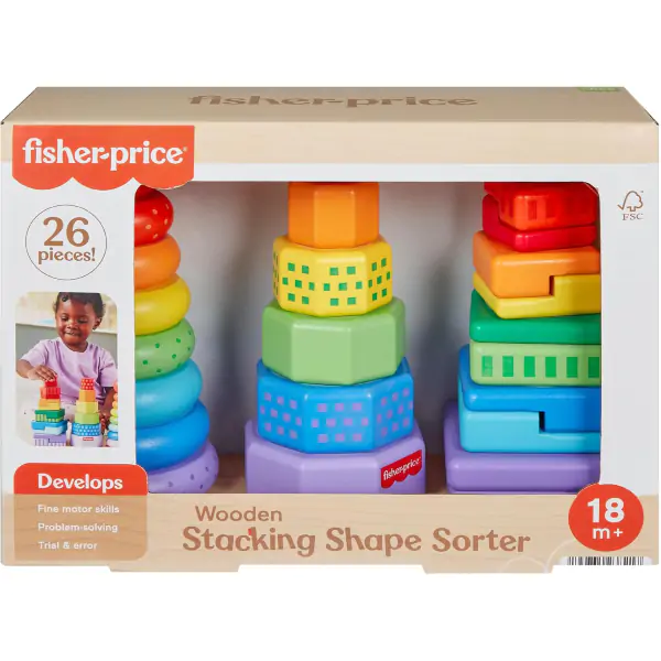 Drvena slagalica piramida CT238217