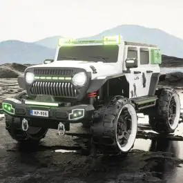 Dzip za decu monster 12v 7ah 4motora MB 6128 BELA