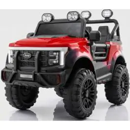 Dzip za decu polis 12v 2motora rc MB 0345 CRVENA