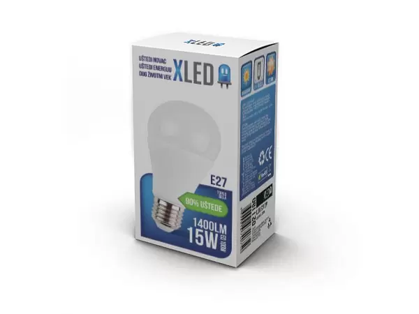 Led Sijalica, E27 -15W, 220V, Toplo bela , 2700K, 1400Lm XLED