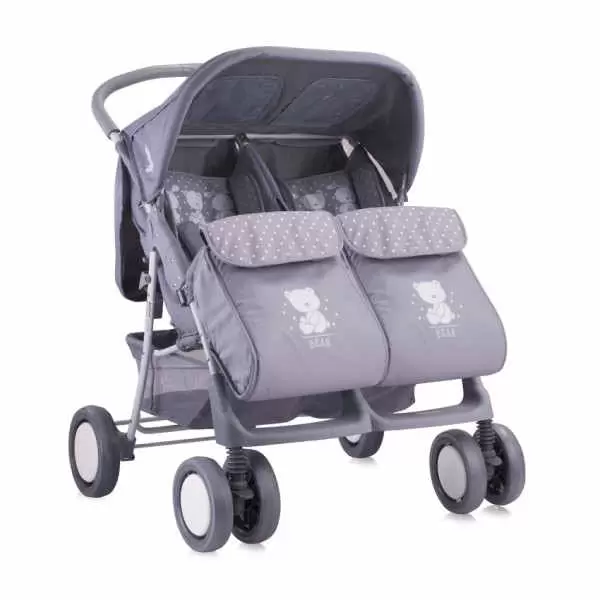 Kolica za Blizance Twin Grey Friends BERTONI