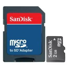 Memorijska kartica SD 2GB Micro + SD Adapter SanDisk