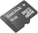 Memorijska kartica SD 4GB Micro + SD Adapter SanDisk