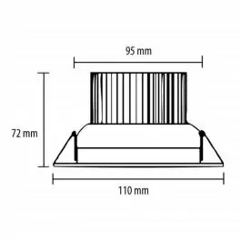 LED sijalica 6x1W toplo bela LUG61-WW PROSTO