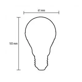 LED sijalica klasik hladno bela 4.8W LKL06W-E27/4